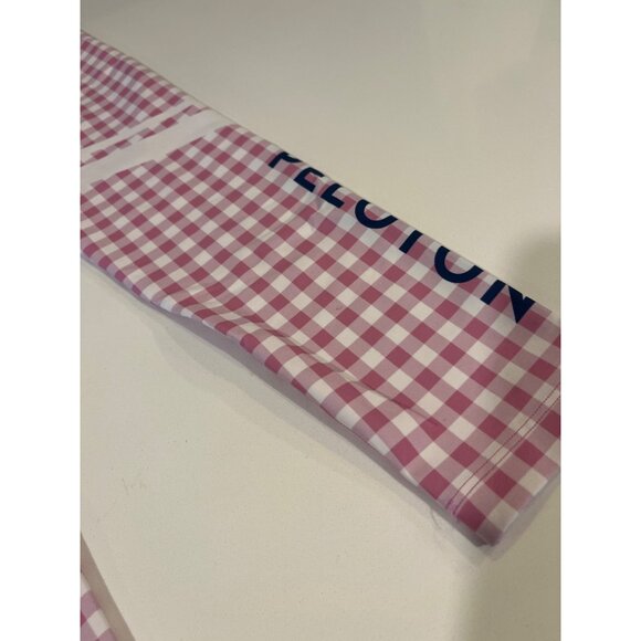 Peloton Pink Gingham High-Waisted Leggings S Womens Activewear - Picture 6 of 6
